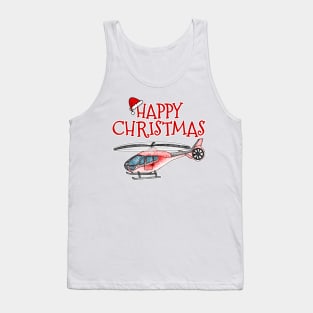 Christmas Helicopter Pilot Xmas 2022 Tank Top